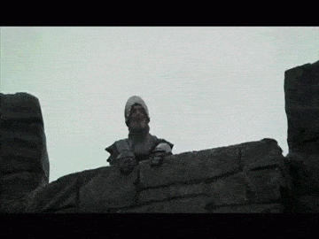 French Taunter - Monty Python and the Holy Grail animated gif